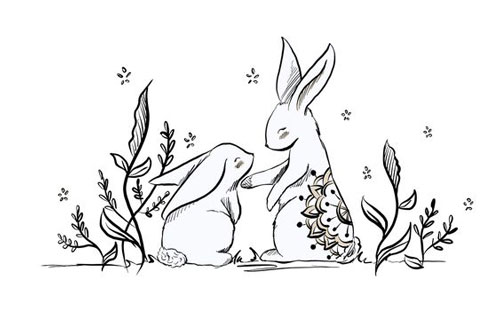 лёгкие рисунки кроликов для срисовки для детей карандашом