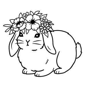 рисунки кроликов для срисовки для детей 8