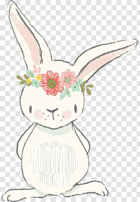 рисунки кроликов для срисовки для детей