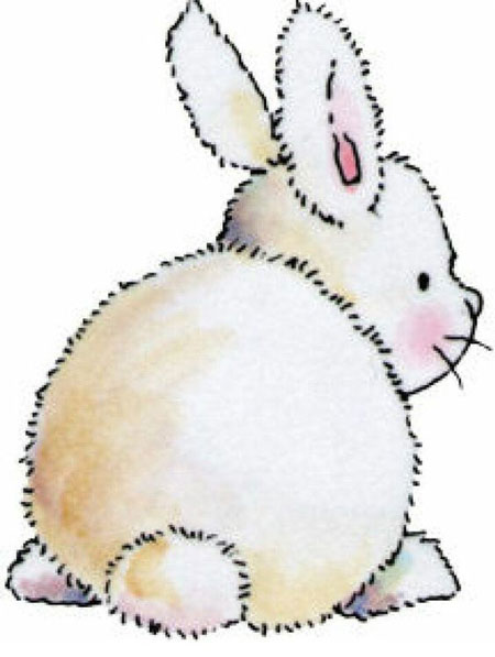 Рисунки кроликов для срисовки для девочек 4