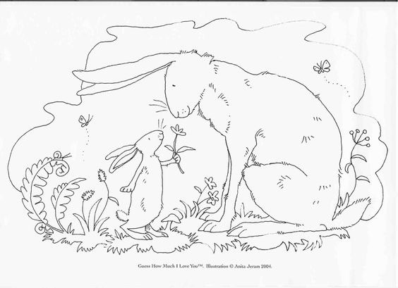 Рисунки кроликов для срисовки для девочек 2