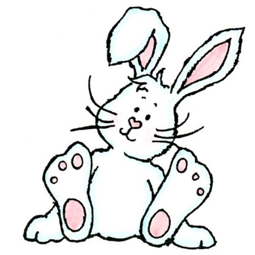 легкие рисунки кроликов карандашом для срисовки 8