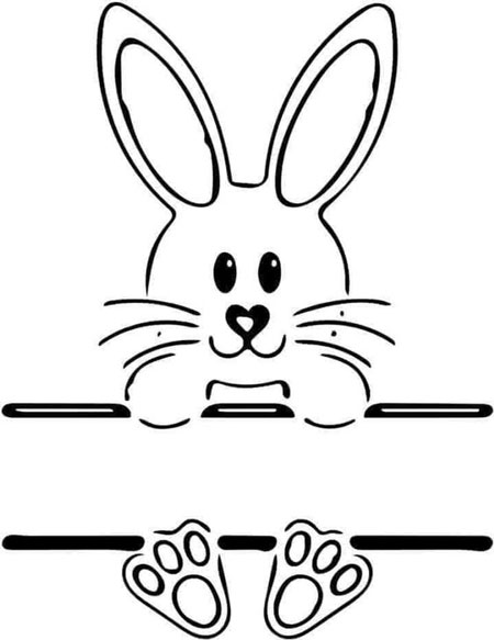 легкие рисунки кроликов карандашом для срисовки 5