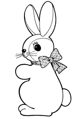 рисунки для срисовки милые кролик 5