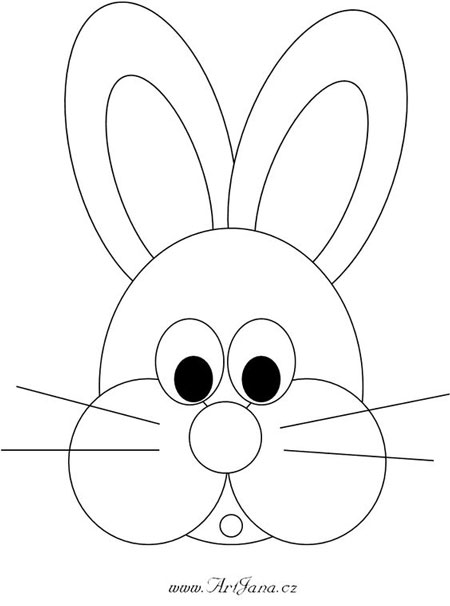 рисунки для срисовки милые кролик 3