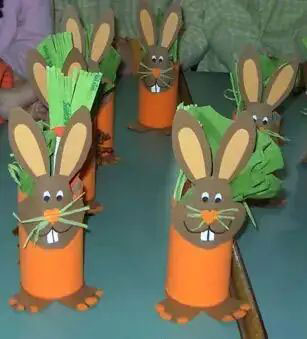 Кролик из бумаги на Новый год для детей в школу 6