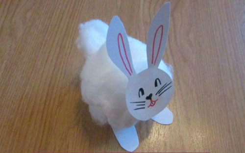 Милый кролик из бумаги 8