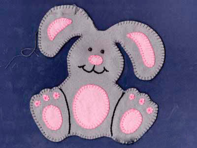 новогодний кролик своими руками из ткани 2