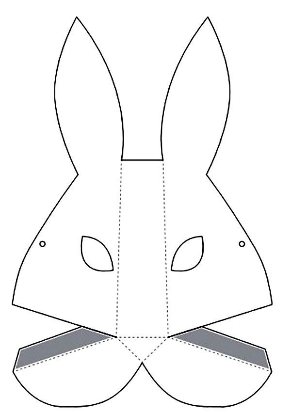 маска кролика сделать своими руками 9