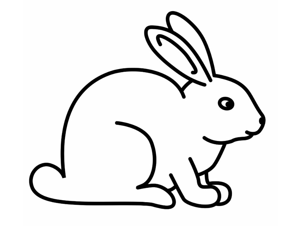 новогодний кролик раскраска для детей распечатать 9