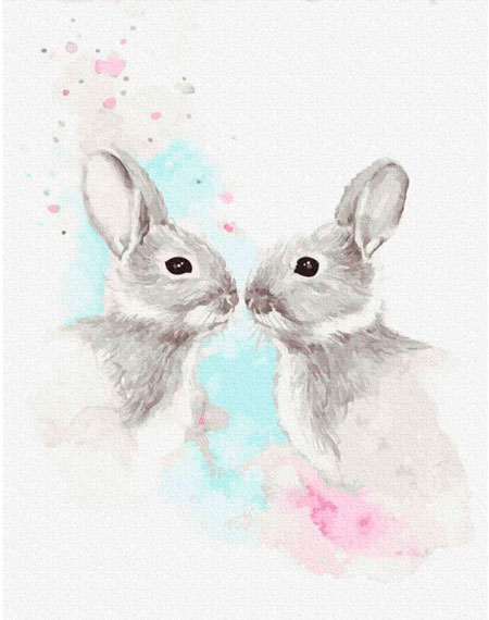 Рисунки кроликов для срисовки 6