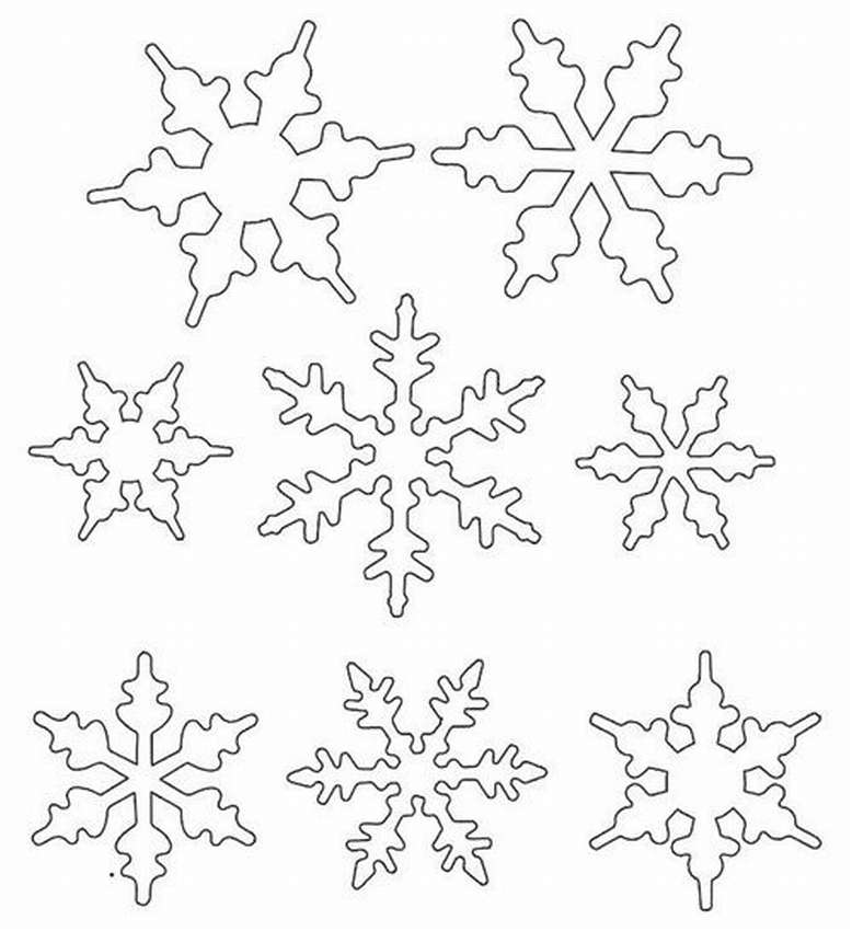 вытынанки снежинки на Новый год для окон из бумаги шаблоны для вырезания