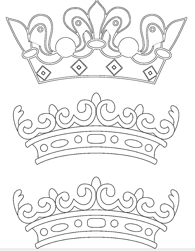 новогодняя корона своими руками из фоамирана шаблон 7