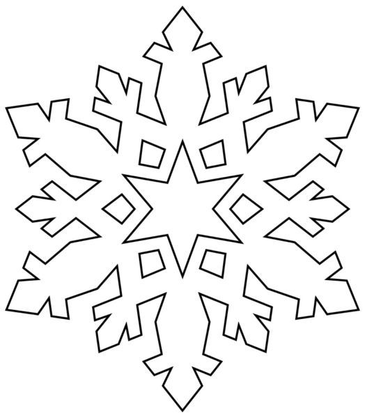 новогодние выкройки снежинок из фетра шаблоны 4