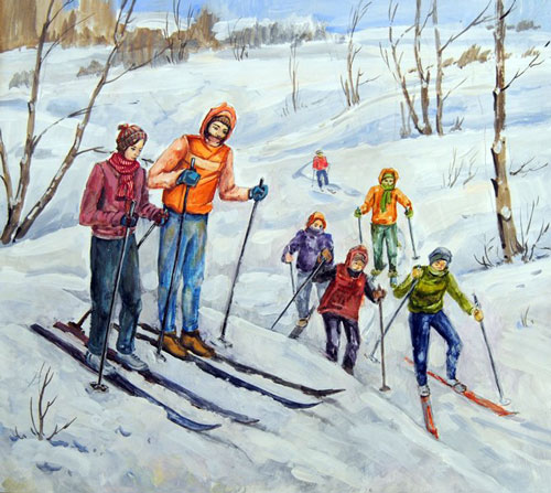 Стихи про лыжи для детей 4-5 лет