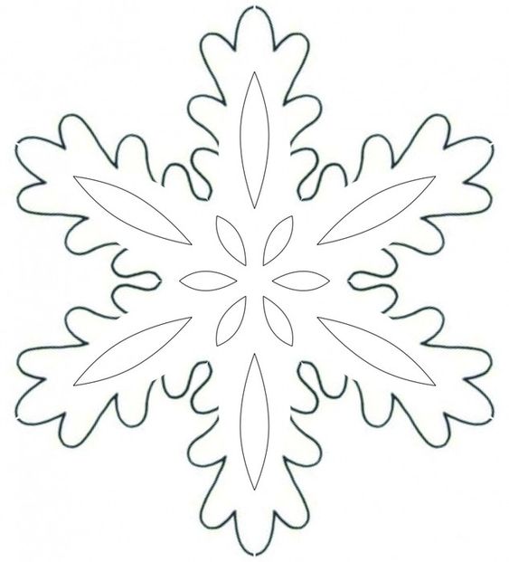 новогодние выкройки снежинок из фетра 10