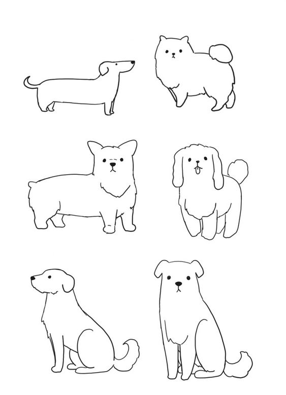 как нарисовать собаку поэтапно для детей поэтапно легко и просто 3