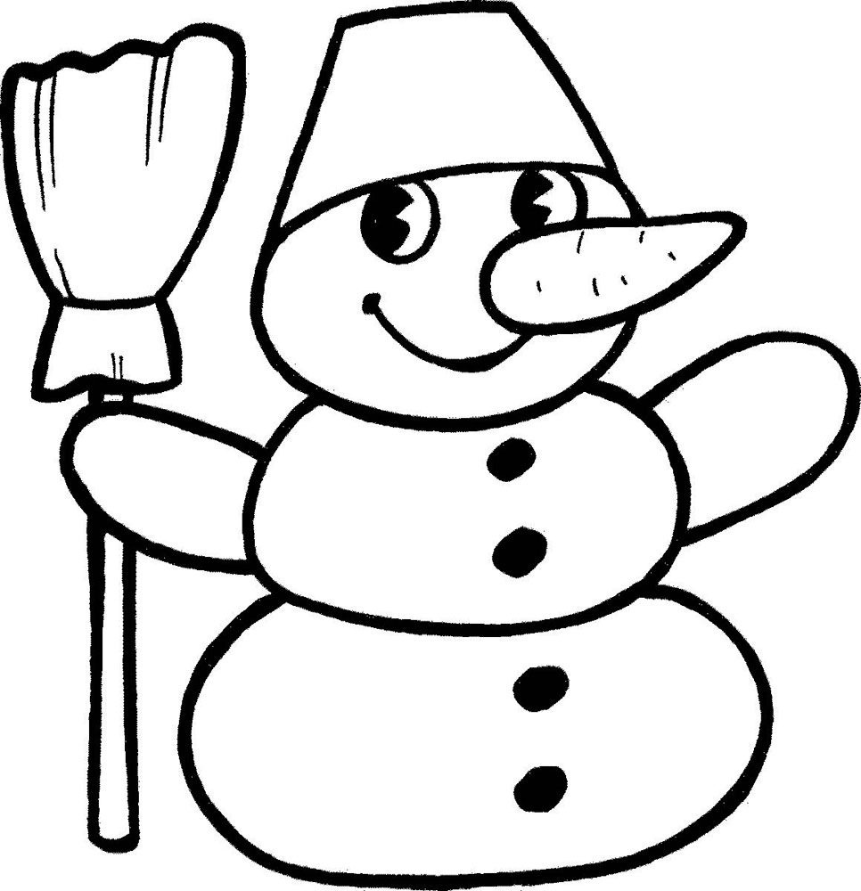 как нарисовать снеговика легко и просто для детей 2