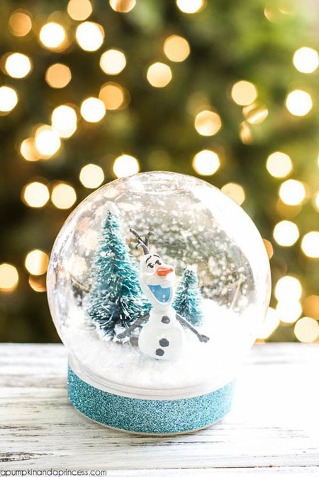 как сделать снежный шар на Новый год в домашних условиях пошагово 3
