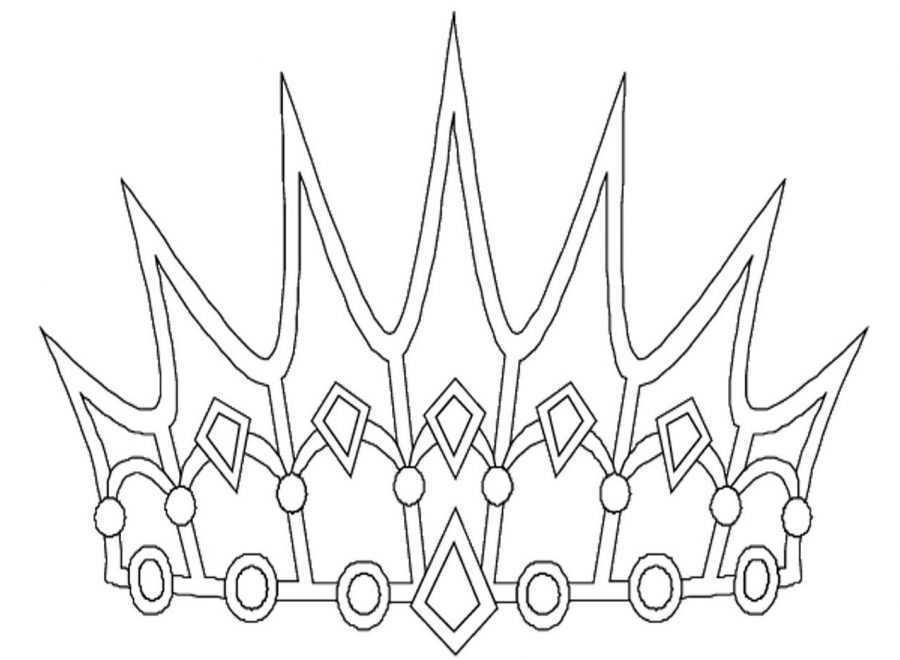 новогодняя корона своими руками из фоамирана шаблон 3