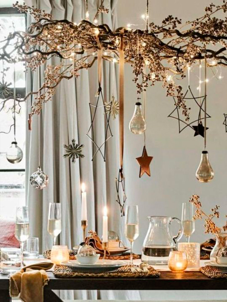 красивый новогодний декор в скандинавском стиле фото 11