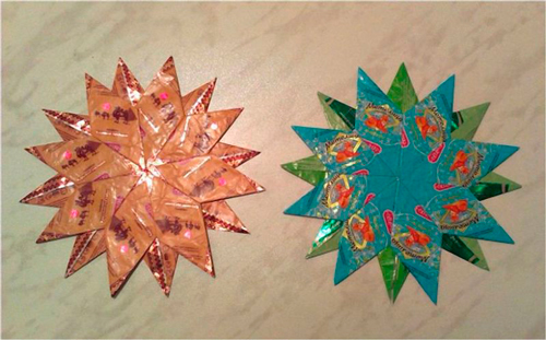 поделки из фантиков от конфет своими руками в детский сад 5