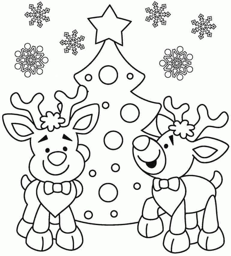 раскраска новогодняя елка картинки для детей 11
