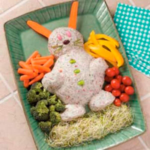 рецепт салата в виде кролика на Новый год 7