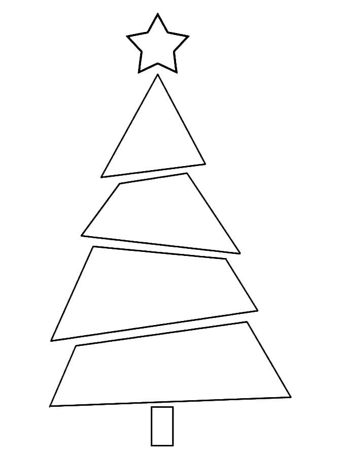 раскраска новогодняя елка с подарками 10