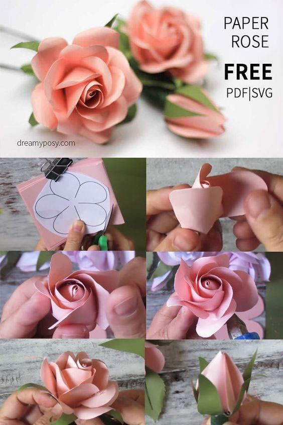 как сделать из гофрированной бумаги цветок розы