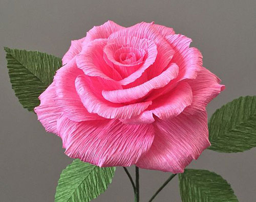 как сделать цветок розы из бумаги своими руками 7