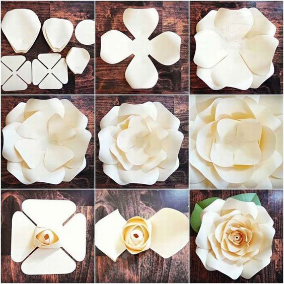 как сделать из гофрированной бумаги цветок розы 9