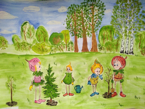 рисунки эколята друзья и защитники природы в садик на конкурс 8