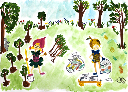 рисунки эколята друзья и защитники природы в садик на конкурс 3
