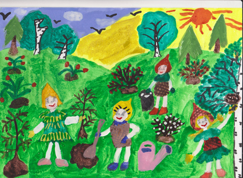 рисунки эколята друзья и защитники природы в садик 9