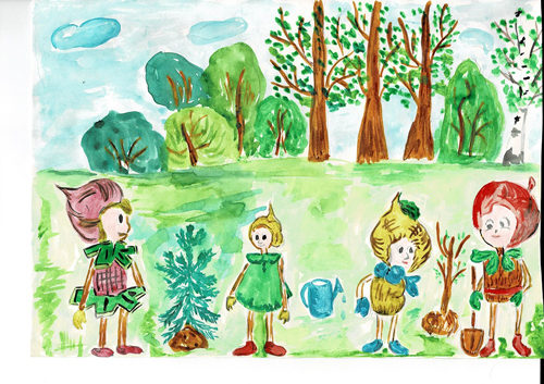 рисунки эколята друзья и защитники природы в садик 8