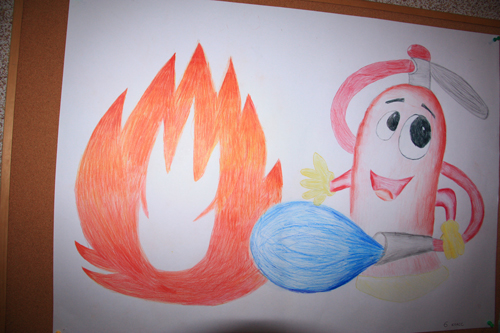 рисунки в садик на тему пожарная безопасность своими руками 4