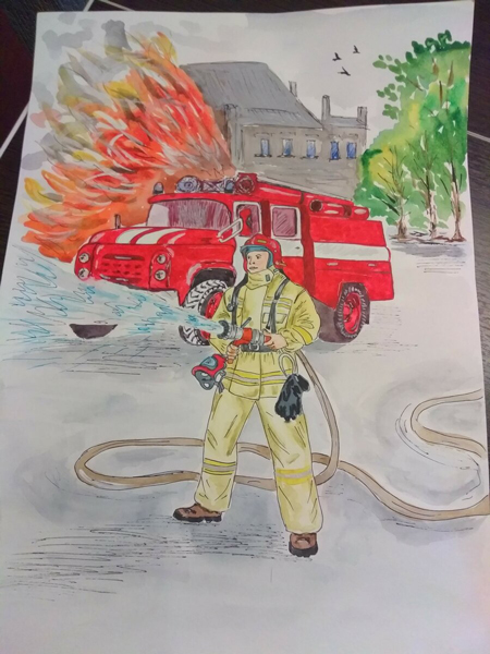 рисунки в садик на тему пожарная безопасность в доу для детей 10