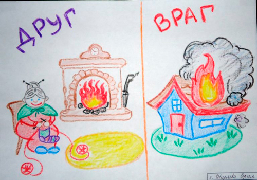 рисунки в садик на тему пожарная безопасность для детей дошкольного возраста 10