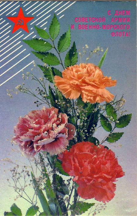 открытки с 23 февраля советских времен 10