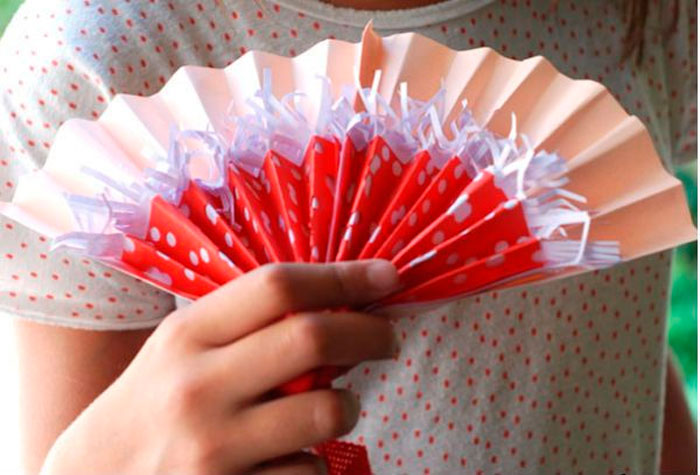 Как сделать веер из бумаги своими руками 8