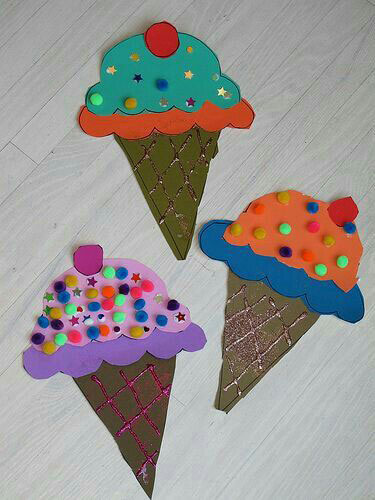 мороженое поделка для детей из бумаги 4