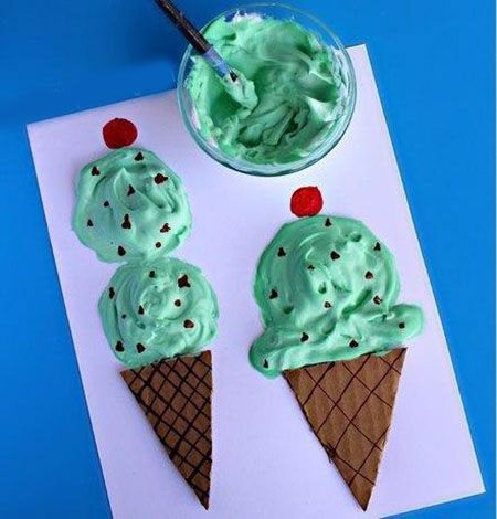 мороженое поделка для детей из бумаги и картона 9