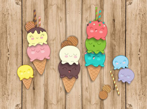 мороженое объемная поделка для детей из бумаги 8