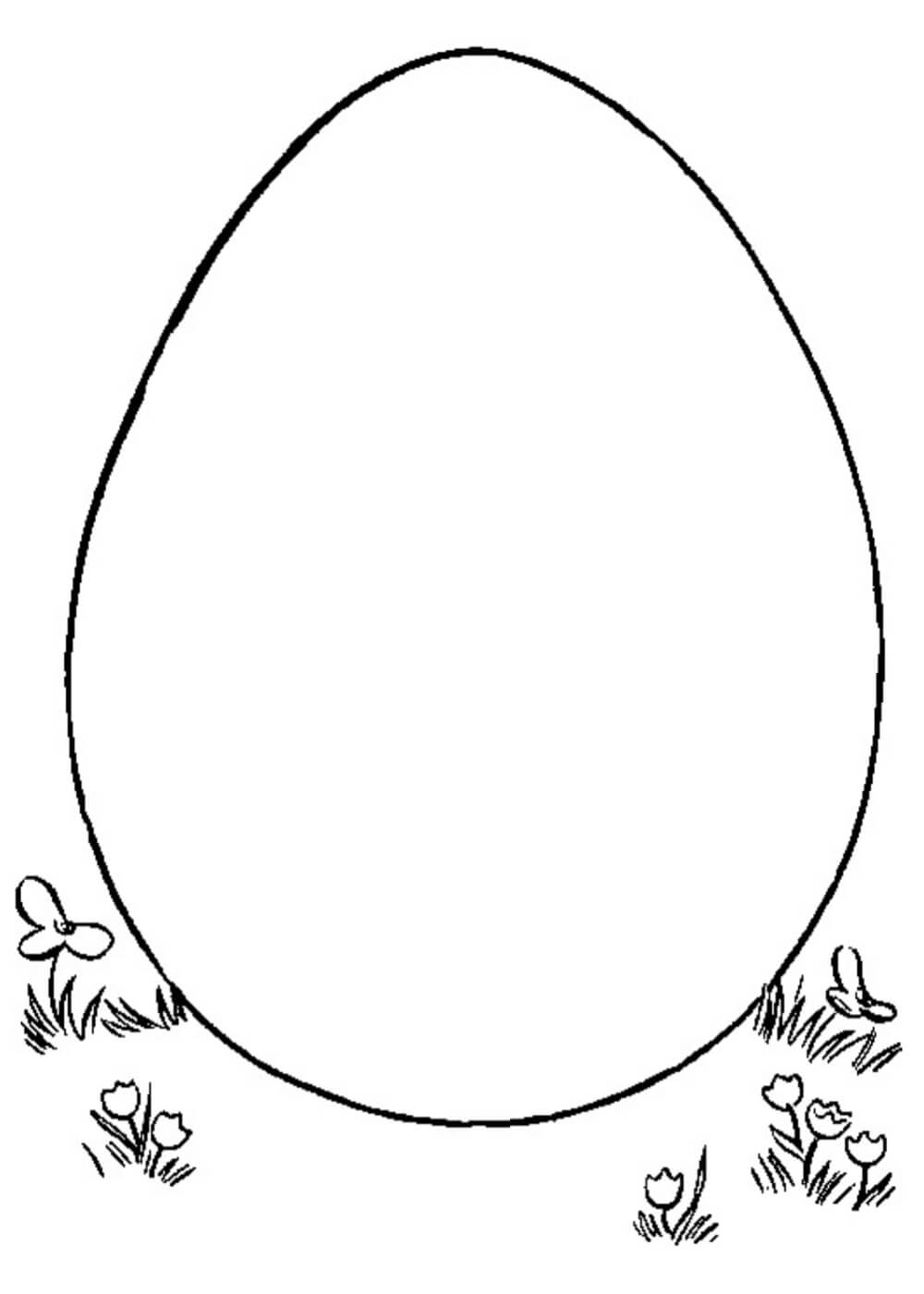 Яйцо раскраска для детей