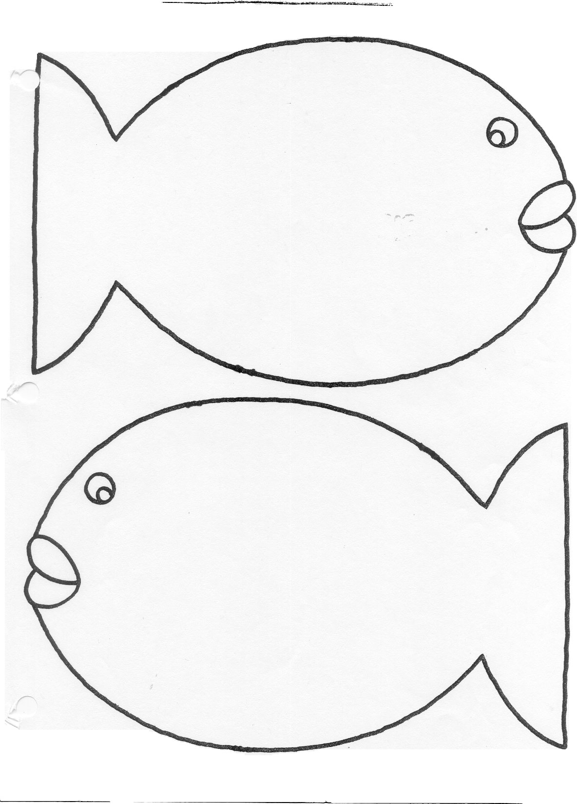 Аппликация рыбка из цветной бумаги 3