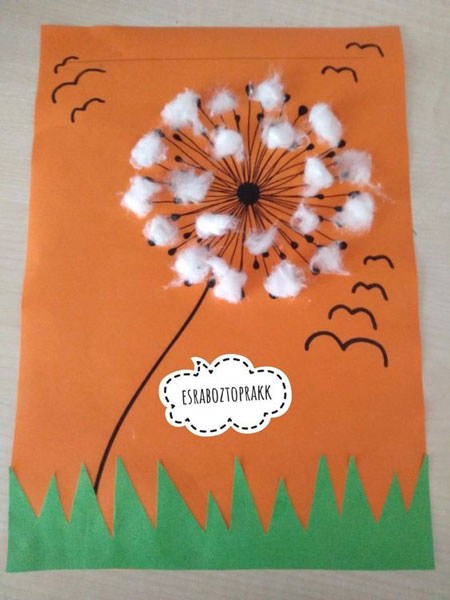 аппликация из бумаги весенние цветы в начальной школе 8