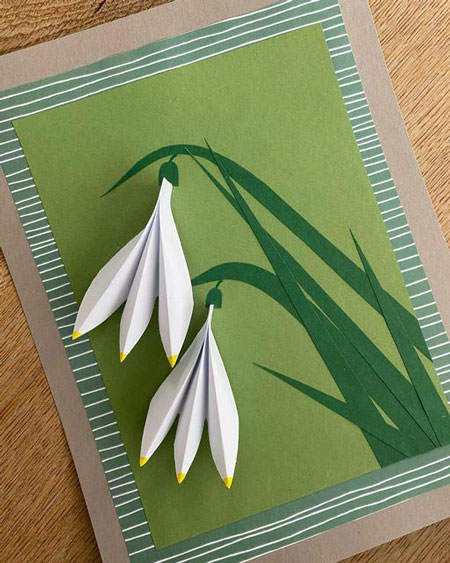 аппликация из бумаги весенние цветы в начальной школе шаблоны 3
