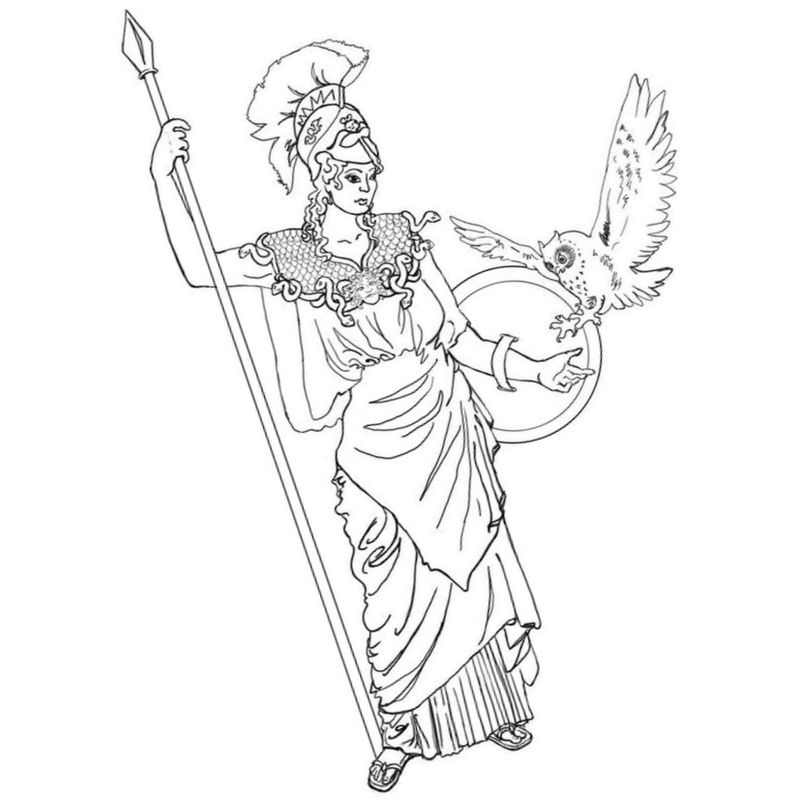 Раскраска Боги Древней Греции