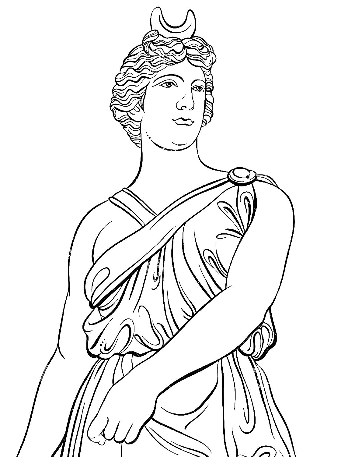 раскраски для детей боги Древней Греции рисунки для срисовки 7